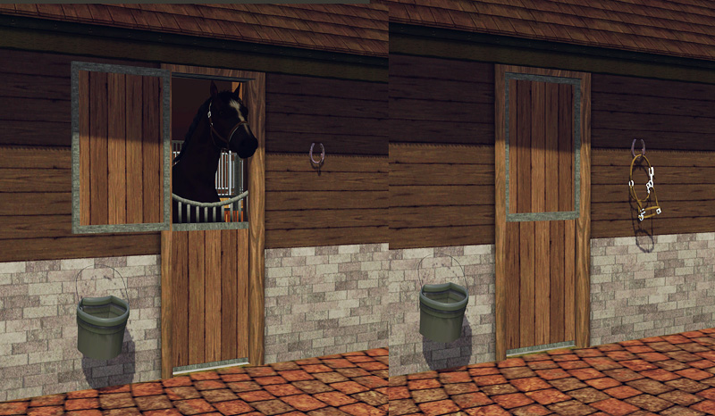 sims 3 horse stable stuff